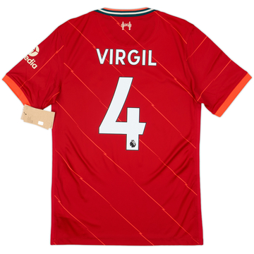 2021-22 Liverpool Home Shirt Virgil #4 (S)