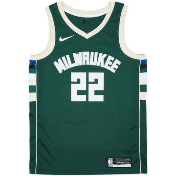 2017-25 Milwaukee Bucks Middleton #22 Nike Swingman Away Jersey - 9/10 - (M)