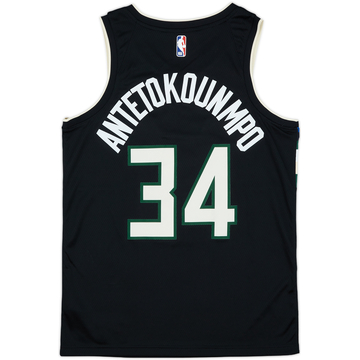 2019-20 Milwaukee Bucks Antetokounmpo #34 Nike Swingman Alternate Jersey - 9/10 - (M)