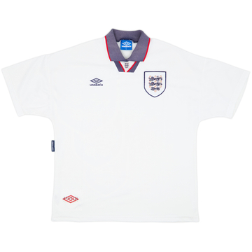 1993-95 England Home Shirt - 6/10 - (XL)