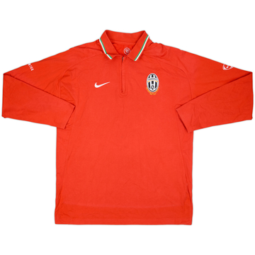 2005-06 Juventus Nike 1/4 Zip Polo L/S Shirt - 9/10 - (L)