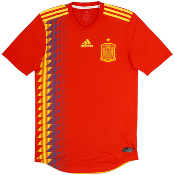 2018-19 Spain Authentic Home Shirt - 8/10 - (S)