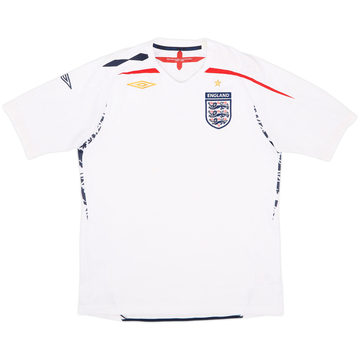 2007-09 England Home Shirt - 4/10 - (L)