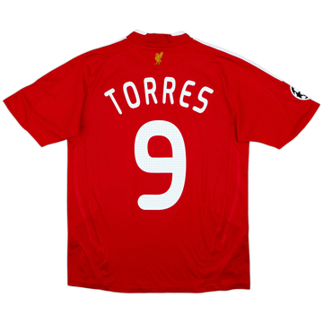 2008-10 Liverpool Home Shirt Torres #9 - 7/10 - (XL.Boys)