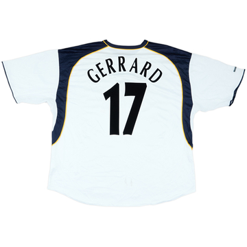 2001-03 Liverpool Away Shirt Gerrard #17 - 8/10 - (XXL)
