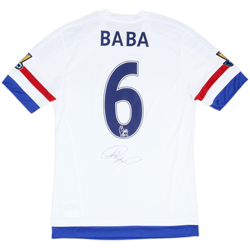 2015-16 Chelsea Player Issue Signed Away Shirt Baba #6 (M)