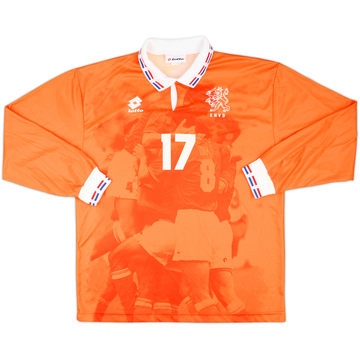 1996 Netherlands Match Issue Home L/S Shirt #17 (Cruyff)