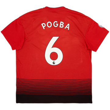 2018-19 Manchester United Home Shirt Pogba #6 - 7/10 - (XL)