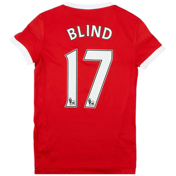 2015-16 Manchester United Home Shirt Blind #17 - 9/10 - (Women's S)
