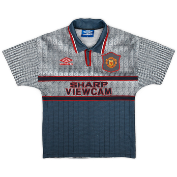 1995-96 Manchester United Away Shirt - 8/10 - (S.Boys)