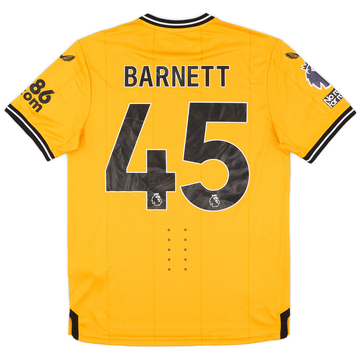 2023-24 Wolves Match Issue Home Shirt Barnett #45