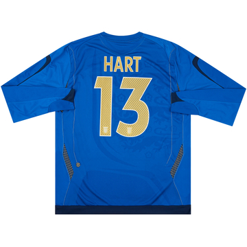 2007-08 England U-21 Match Issue GK Shirt Hart #13