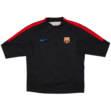 2017-18 Barcelona Nike 1/4 Zip Drill Top - 8/10 - (XL.Boys)