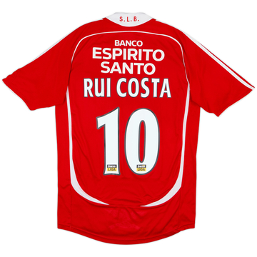 2006-07 Benfica Home Shirt Rui Costa #10 - 6/10 - (M)