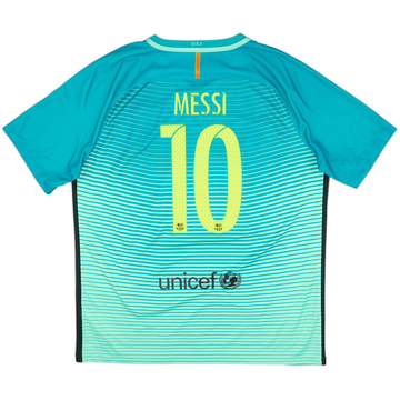 2016-17 Barcelona Third Shirt Messi #10 - 8/10 - (XL)