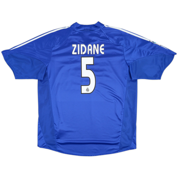2004-05 Real Madrid Third Shirt Zidane #5 - 8/10 - (XL)