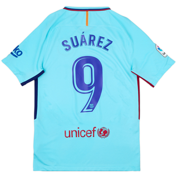 2017-18 Barcelona Away Shirt Suarez #9 - 8/10 - (S)