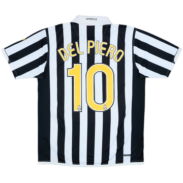 2006-07 Juventus Home Shirt Del Piero #10 - 8/10 - (M)