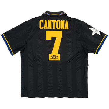 1993-95 Manchester United Away Shirt Cantona #7 - 8/10 - (XL)