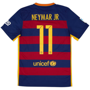 2015-16 Barcelona Home Shirt Neymar Jr #11 - 10/10 - (S)