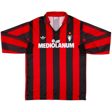 1990-91 AC Milan Home L/S Shirt - 6/10 - (M)