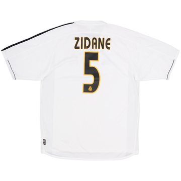 2003-04 Real Madrid Home Shirt Zidane #5 - 8/10 - (M)