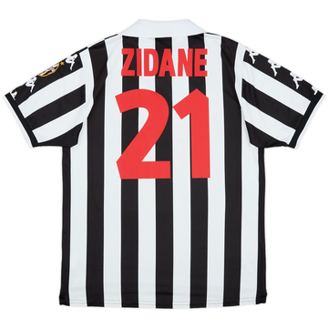 1998-99 Juventus CL Home Shirt Zidane #21 - 6/10 - (L)