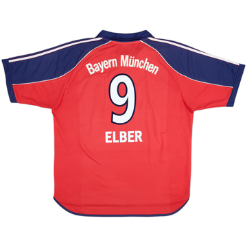 1999-01 Bayern Munich Home Shirt Elber #9 - 7/10 - (XL)