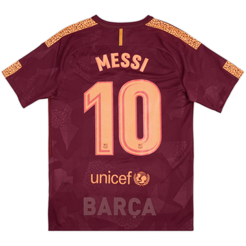 Camiseta de la tercera equipación del Barcelona 2017-18 Messi #10 - 9/10 - (M)