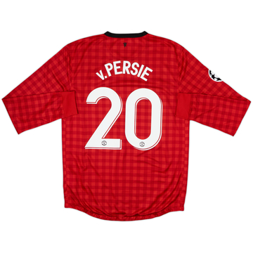2012-13 Manchester United Home L/S Shirt v.Persie #20 - 4/10 - (M)