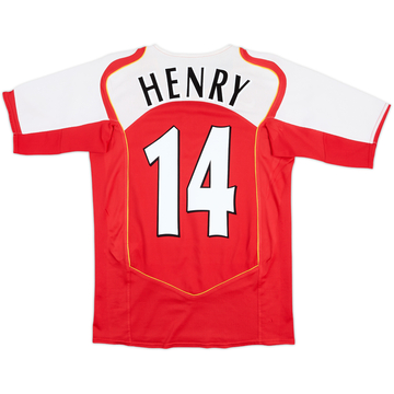 2004-05 Arsenal Home Shirt Henry #14 - 8/10 - (XL.Boys)