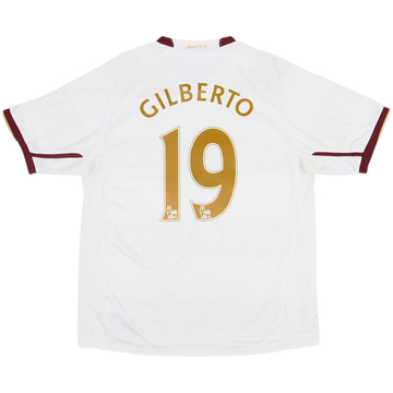 2007-08 Arsenal Away Shirt Gilberto #19 - 6/10 - (L)