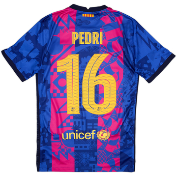 2021-22 Barcelona Third Shirt Pedri #16 - 8/10 - (XS)