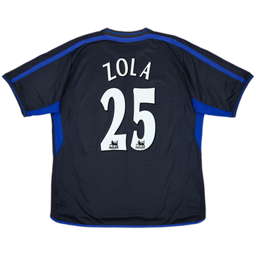 2002-04 Chelsea Camiseta de visitante Zola #25 - 8/10 - (XXL)