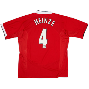 2004-06 Manchester United Home Shirt Heinze #4 - 8/10 - (XL)