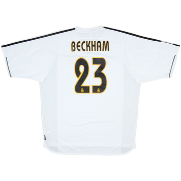 2003-04 Real Madrid Home Shirt Beckham #23 - 7/10 - (XL)