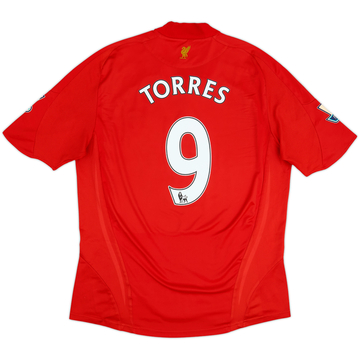 2008-10 Liverpool Home Shirt Torres #9 - 8/10 - (L)