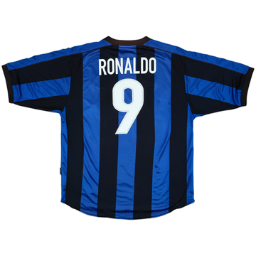 1999-00 Inter Milan Home Shirt Ronaldo #9 - 5/10 - (XL)