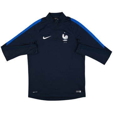 2016-17 France Nike 1/4 Zip Drill Top - 7/10 - (M)