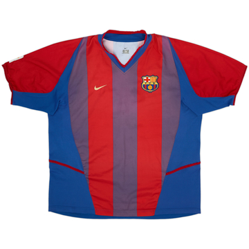 2002-03 Barcelona Home Shirt - 4/10 - (XL)