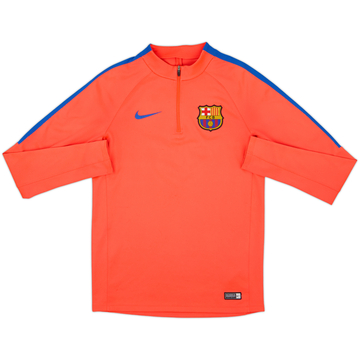 2016-17 Barcelona Nike 1/4 Zip Training Top - 8/10 - (S)