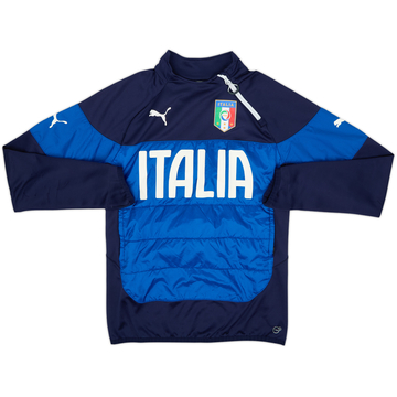 2014-15 Italy Puma 1/4 Zip Training Top - 8/10 - (S)