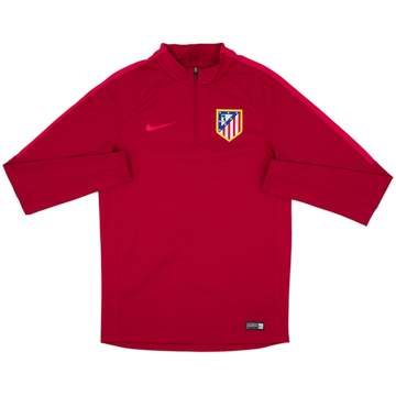2016-17 Atletico Madrid Nike 1/4 Zip Training Top - 8/10 - (S)