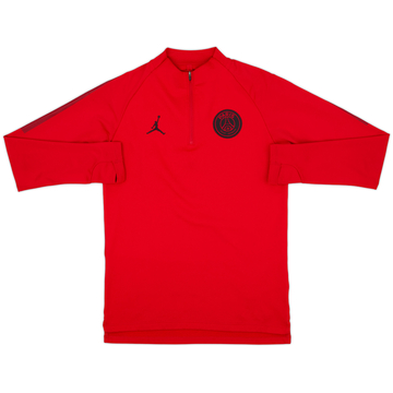 2018-19 Paris Saint-Germain Jordan 1/4 Zip Training Top - 8/10 - (S)