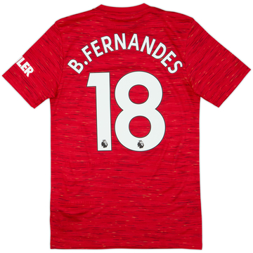 2020-21 Manchester United Home Shirt B.Fernandes #18 - 10/10 - (XS)