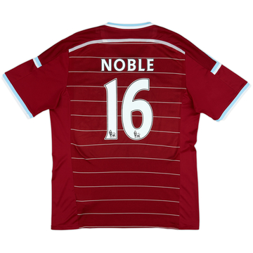 2014-15 West Ham Home Shirt Noble #16 - 8/10 - (XL)