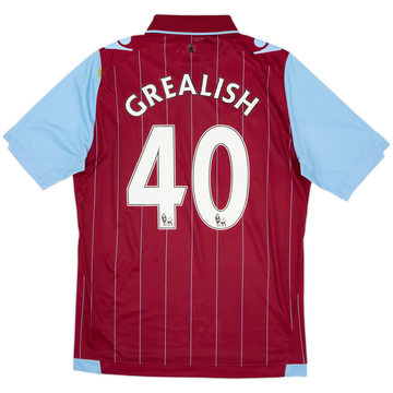2014-15 Aston Villa Home Shirt Grealish #40 - 6/10 - (M)