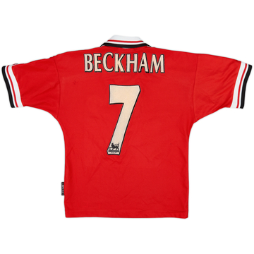 Camiseta de local del Manchester United 1998-00 Beckham #7 - 7/10 - (Niños S.)