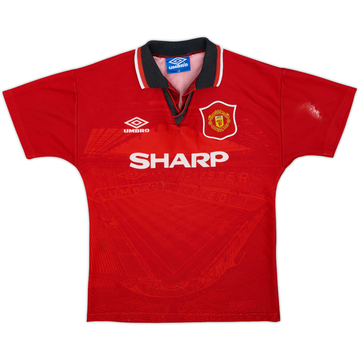 1998-00 Manchester United Home Shirt - 5/10 - (L.Boys)