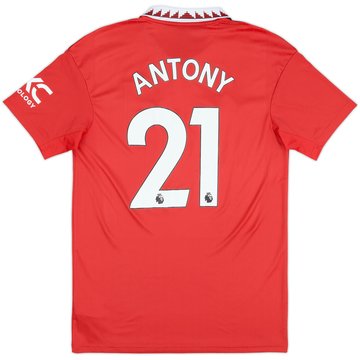 2022-23 Manchester United Home Shirt Antony #21 - 8/10 - (M)